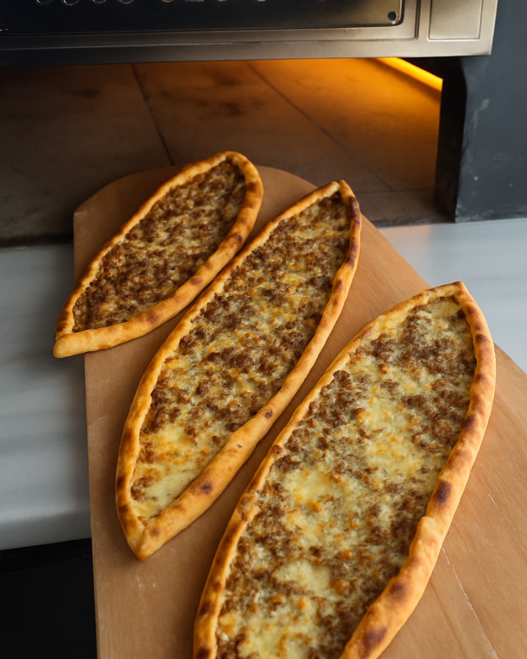 Kıymalı Kaşarlı Pide